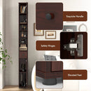 Freestanding Slim Bathroom Cabinet with Drawer and Adjustable Shelves by LJGDeals