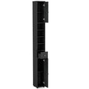 Freestanding Slim Bathroom Cabinet with Drawer and Adjustable Shelves