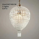 GobekUsa French Balloon Crystal Pendant Lights for Luxury Home Decor