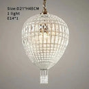 GobekUsa French Balloon Crystal Pendant Lights for Luxury Home Decor