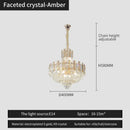 GobekUsa French Bead Chain Crystal Chandelier for Luxury Spaces