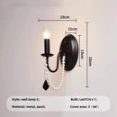 GobekUsa Black E14 Candle Chandelier: French Living Room Pendant Lighting for Home Decor