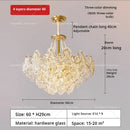 GobekUsa French Chandelier Pearl Glass Rose 2024 Master Bedroom Lighting