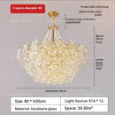 GobekUsa French Chandelier Pearl Glass Rose 2024 Master Bedroom Lighting