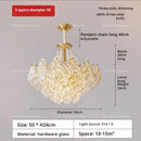 GobekUsa French Chandelier Pearl Glass Rose 2024 Master Bedroom Lighting