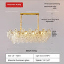 GobekUsa French Chandelier Pearl Glass Rose 2024 Master Bedroom Lighting