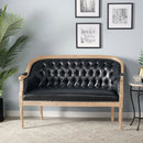French Country Chesterfield Style Tufted Loveseat