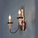 GobekUsa French Country Rustic Wall Sconces Light Antique Retro Wall Lamps