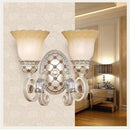 GobekUsa French Country Blossom Wall Sconce - Opaline Glass Lighting with Swirl Arm in Gold
