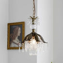GobekUsa French Countryside Brass Pendant Light Chandelier for Bedside, Hallway, Wardrobe