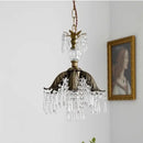GobekUsa French Countryside Brass Pendant Light Chandelier for Bedside, Hallway, Wardrobe