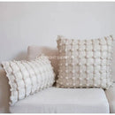 GobekUsa French Cream Bubble Decorative Cushion Cover - Luxury Handmade Throw Pillow Case