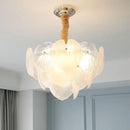 GobekUsa French Cream Crystal Chandelier for Luxury Living Room, Net Red Feather Design