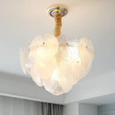 GobekUsa French Cream Crystal Chandelier for Luxury Living Room, Net Red Feather Design
