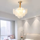 GobekUsa French Cream Crystal Chandelier for Luxury Living Room, Net Red Feather Design