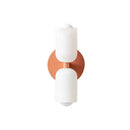 GobekUsa French Cream Double Headed Glass Wall Lamp for Bedroom and Living Room