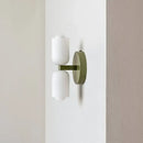 GobekUsa French Cream Double Headed Glass Wall Lamp for Bedroom and Living Room