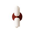 GobekUsa French Cream Double Headed Glass Wall Lamp for Bedroom and Living Room