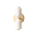 GobekUsa French Cream Double Headed Glass Wall Lamp for Bedroom and Living Room