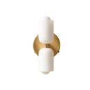 GobekUsa French Cream Double Headed Glass Wall Lamp for Bedroom and Living Room