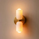 GobekUsa French Cream Double Headed Glass Wall Lamp for Bedroom and Living Room