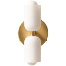 GobekUsa French Cream Double Headed Glass Wall Lamp for Bedroom and Living Room
