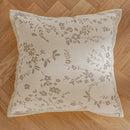 French cream jacquard floral pillow covers living room decor by Decorbites