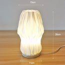 GobekUsa French cream style 3D desk lamp ins internet red pleated bedroom bedside lamp study coffee shop card seat atmosphere lamp