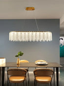 GobekUsa French Cream Wind Crystal Chandelier 2024 - Modern & Romantic Lighting for Living, Bedroom, Dining