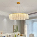 GobekUsa French Cream Wind Crystal Chandelier 2024 - Modern & Romantic Lighting for Living, Bedroom, Dining
