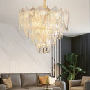GobekUsa French Crystal Chandelier Cream Wind Lighting Elegant Luxury Lights