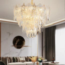 GobekUsa French Crystal Chandelier Cream Wind Lighting Elegant Luxury Lights