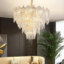 GobekUsa French Crystal Chandelier Cream Wind Lighting Elegant Luxury Lights
