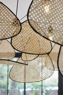 GobekUsa French Design Rattan Chandelier for Home Lighting