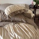 GobekUsa French Floral Washed Cotton Bedding Set, Duvet, Sheet, Pillowcases