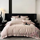 GobekUsa French Flowers Embroidery Luxury Bedding Set in 1000TC Egyptian Cotton