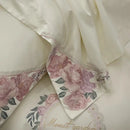 GobekUsa French Flowers Embroidery Luxury Bedding Set in 1000TC Egyptian Cotton