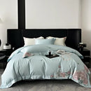 GobekUsa French Flowers Embroidery Luxury Bedding Set in 1000TC Egyptian Cotton