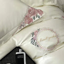 GobekUsa French Flowers Embroidery Luxury Bedding Set in 1000TC Egyptian Cotton