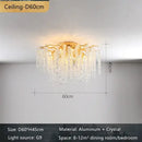 GobekUsa Crystal Branch Chandelier: Elegant French Style Ceiling Light for Living & Dining Room