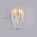 GobekUsa Crystal Branch Chandelier: Elegant French Style Ceiling Light for Living & Dining Room