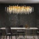 GobekUsa Crystal Branch Chandelier: Elegant French Style Ceiling Light for Living & Dining Room