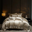 GobekUsa French Hollow Luxury Bedding Set with Lyocell Cotton Duvet Cover, Sheet & Pillowcases