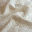 GobekUsa Jacquard Linen Cotton Ruffles Bedding Set with French Lace in Natural Skin Tone