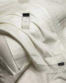 GobekUsa French Lace Edge Bedding Set, 1000TC Egyptian Cotton, Queen King, Duvet, Sheet, Pillowcases