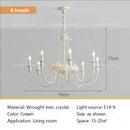 GobekUsa French Light Luxury Living Room Chandelier American Atmosphere Candle Lamp
