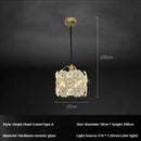 GobekUsa French Light Luxury Bedroom Chandelier Cream Style Romantic Garden Decor