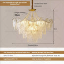 GobekUsa Cream Crystal Chandelier: French Light Luxury for Living Room, Bedroom, Dining Room
