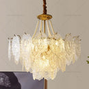 GobekUsa Cream Crystal Chandelier: French Light Luxury for Living Room, Bedroom, Dining Room