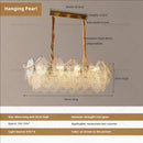 GobekUsa Cream Crystal Chandelier: French Light Luxury for Living Room, Bedroom, Dining Room